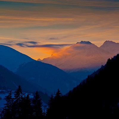 Winter_Defereggental_Osttirol_St.Jakob_Abendrot am Almerhorn